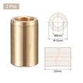 thumbnail image 2 of Uxcell 8mm x 12mm x 20mm Sleeve Bearings Wrapped Oilless Bushings Cast Brass 2 Pack, 2 of 5