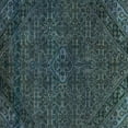 thumbnail image 1 of Ahgly Company Indoor Square Abstract Turquoise Blue Modern Area Rugs, 6' Square, 1 of 4