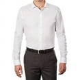 thumbnail image 2 of Unlisted by Kenneth Cole mens Slim Fit Solid Dress Shirt, White, 15-15.5 Neck 32 -33 Sleeve US New with box/tags, 2 of 6