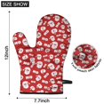 thumbnail image 6 of Cute Oven Mitts,Red Christmas Santa Pattern Oven Mitt 2-Pack Set,Kitchen Gloves for Oven,Heat Resistant Oven Mitts 7.7"x12", 6 of 7