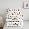 thumbnail image 5 of Homewish Cute Gnome Twin Comforter Sets For Kids,Kawaii Cartoon Themed Bedding Set,White,Polkadot Reversible,2 Pieces,1 Comforter and 1 Pillowcase, 5 of 7