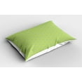 thumbnail image 2 of Ambesonne Mosaic Pillow Sham 2 Pack, Floral Vintage Monochrome, 30"x20", Yellow Green Green, 2 of 3