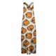 thumbnail image 4 of Mono con estampado de calabaza de Halloween para mujer: mono festivo y espeluznante para celebraciones navideñas, 4 of 5