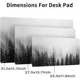 thumbnail image 2 of Large Gaming Mouse Pad, Landscape Painting Desk Pad, Laptop PU Mouse Pad, Waterproof Anti-Slip Desk Pad, Home Decoration Office Accessories (31.5x15.7in,Pine Tree in Snow), 2 of 6