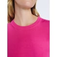 thumbnail image 3 of Free Assembly Women's and Women's Plus Cozy Yarn Crewneck Sweater with Long Sleeves, Lightweight, Sizes XS-4X, 3 of 5