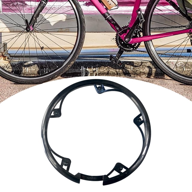 Cubierta del plato del protector del piñón de la bicicleta, bicicleta ligera durable portátil del plato 10cm Cola Protector de cadena de bicicleta
