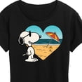 thumbnail image 3 of Peanuts - Summer Edition - Snoopy Hearts the Beach - Women's Short Sleeve Graphic T-Shirt, 3 of 5