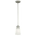 thumbnail image 2 of Vaxcel Malie Satin Nickel Mini Pendant Ceiling Light White Glass, 2 of 2