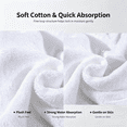 thumbnail image 6 of BESEW7 Soft Absorbent Quick Dry Towels, Reusable Cotton Wash Cloths for Kitchen Guest Room Bathroom Dorm Gym Hotel Travel White 4PC, 6 of 8