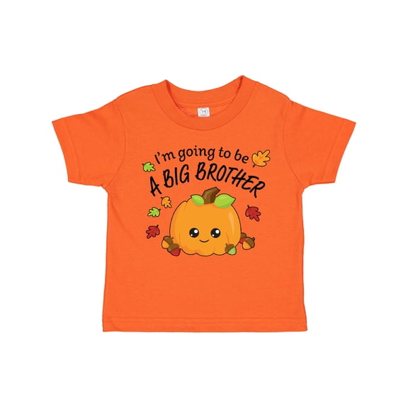 Inktastic I'm Going to Be a Big Brother- Cute Halloween Pumpkin Boys Toddler T-Shirt