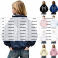thumbnail image 2 of Linfrsh Girls Sequin Angel Wings Hoodies Trendy Long Sleeve Hooded Baggy Drawstring Sweat Fashion Casual Pullovers With Pockets(Light Blue,6-7 Years), 2 of 7