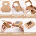 thumbnail image 4 of Cajas para Postres de Papel Kraft Con Ventana, 40 Piezas Kraft Pastry Boxes Kraft Paper Box, Kraft Paper Burger Box, Cajas de Pastelería para Tienda, Bodas, Cumpleaños, Fiestas, 4 of 4
