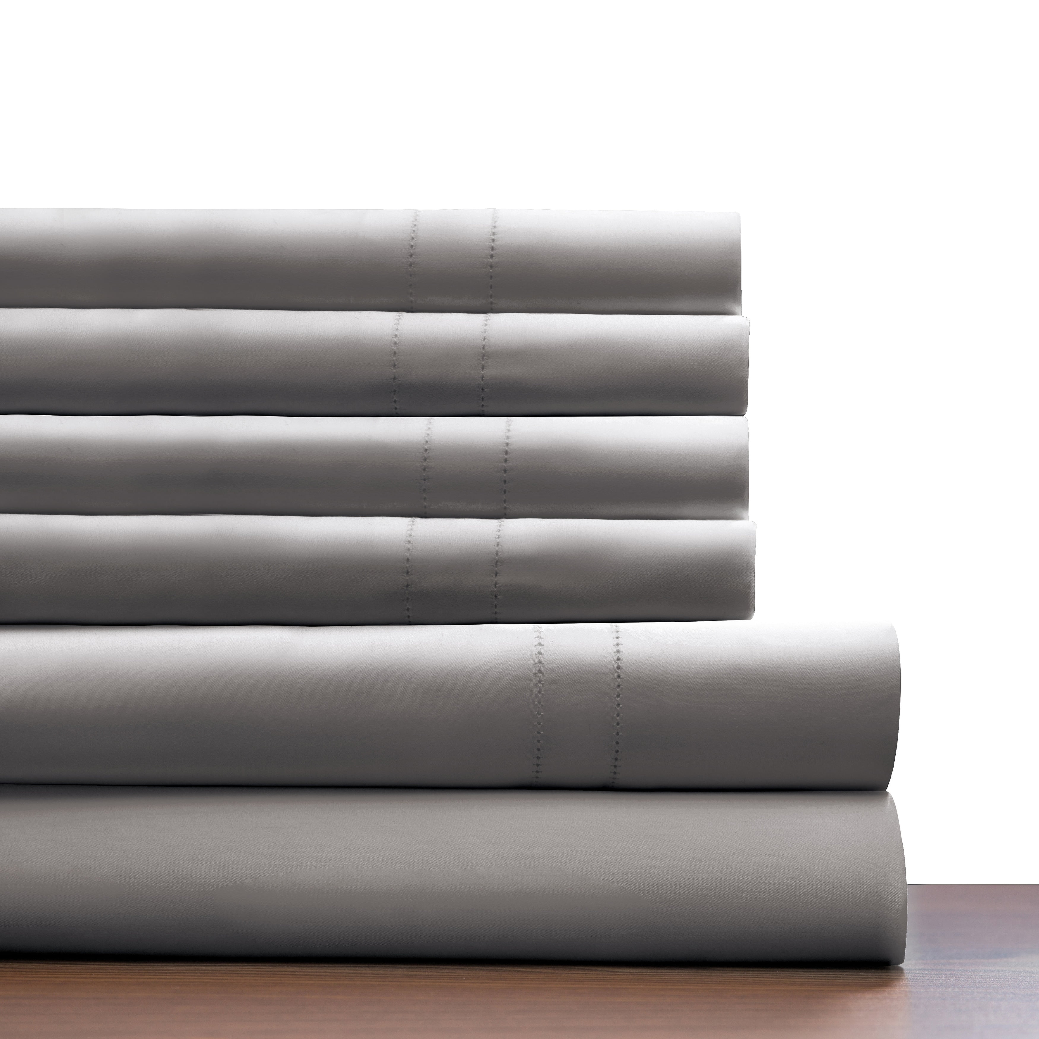 Pointehaven 620TC Long Staple Cotton Deep Pocket Oversized Sheet Set King Grey Pointehaven 620TC Long Staple Cotton Deep Pocket Oversized Sheet Set King Grey