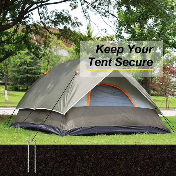 5 PCS piquet d'ancrage blanc Tente Accessoires de camping en