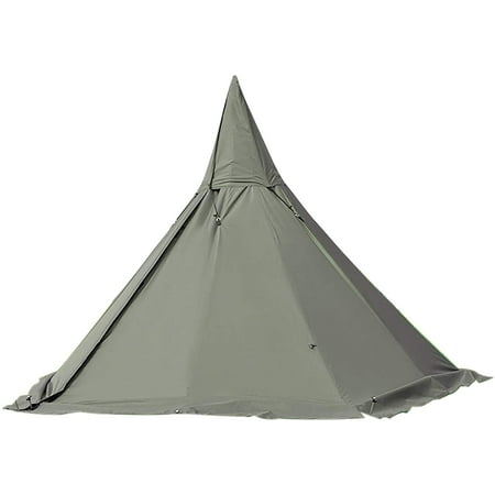 Canvas Family Camping Tent for 2 Person 2 Doors Tent 4 Season Glamping Tent Hot Tent Windproof and Weather Resistant Bell Yurt Tipi Teepee Tent