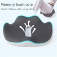 thumbnail image 2 of Serenesitz - 2024 New Orthopedic Seat Cushion,Seat Cushion for Office Chair - Comfort Memory Foam Chair Cushion,Seat Cushion for Tailbone Pain Relief for Soft Support,Serene seat Car Drivers, 2 of 7
