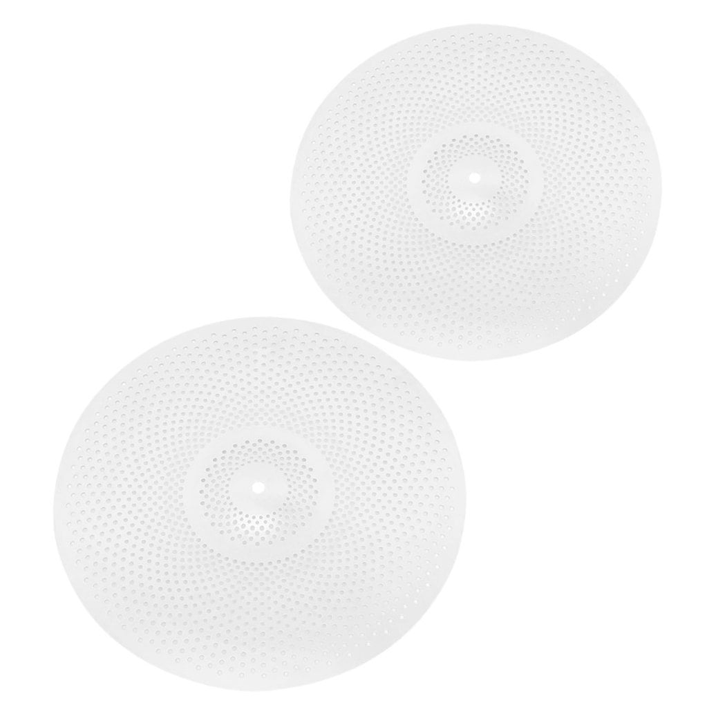 LOLIPPYY 2pcs Mute Cymbal Alloy Cymbals for Drums Practicing Musicians Studio Recording