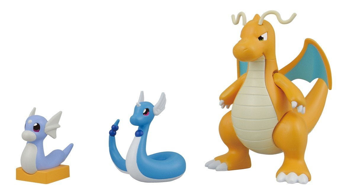 Bandai Poka C Mon Dragonite Kairyu Evolution Figure Set Walmart Com