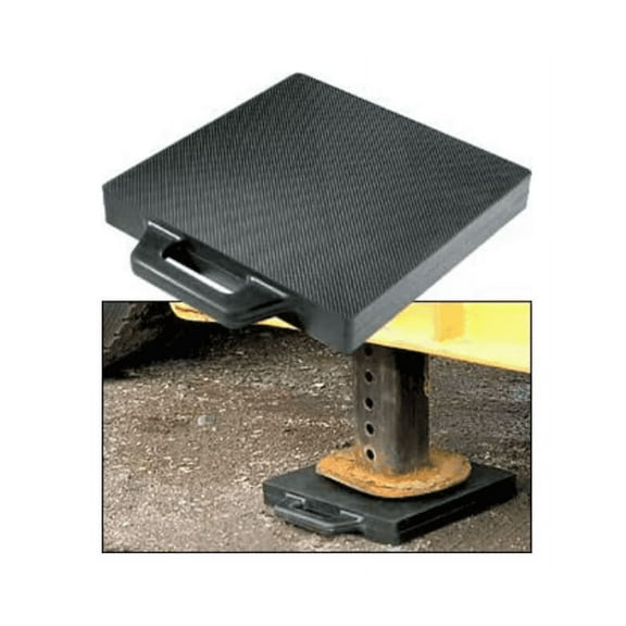 Outrigger Pad, 18" W, 18" L, Rubber