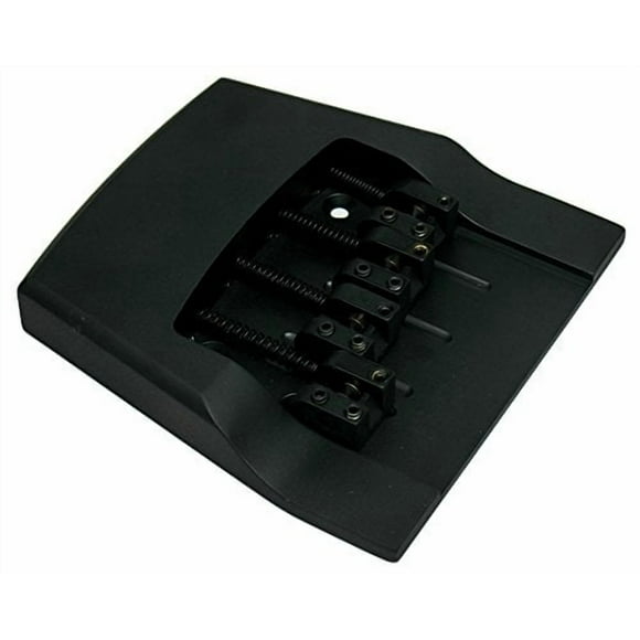 Hipshot Bass Bridge for Rickenbacker Bass, Aluminum Version, Black Finish