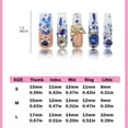 thumbnail image 2 of B126 Blue Gem Square Press on Nails | Luxury Crystal & Glitter Acrylic Fake Nails Medium Length Square False Nails for Women, Reusable Glue-on Manicure Set M, 2 of 7