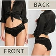 thumbnail image 2 of AWAYTR Women Cotton Underwear Sexy Lace Bikini Panties Cotton Hipster Briefs 6 Pack S-XL, 2 of 5