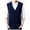 Navy, variant on Dpytoraw Male Autumn And Winter Single Buckle Sweater Vest Vest V Neck Pure Color Wool Collarless Shirt Combined Body Type Non Hooded Vest Sweater Vest