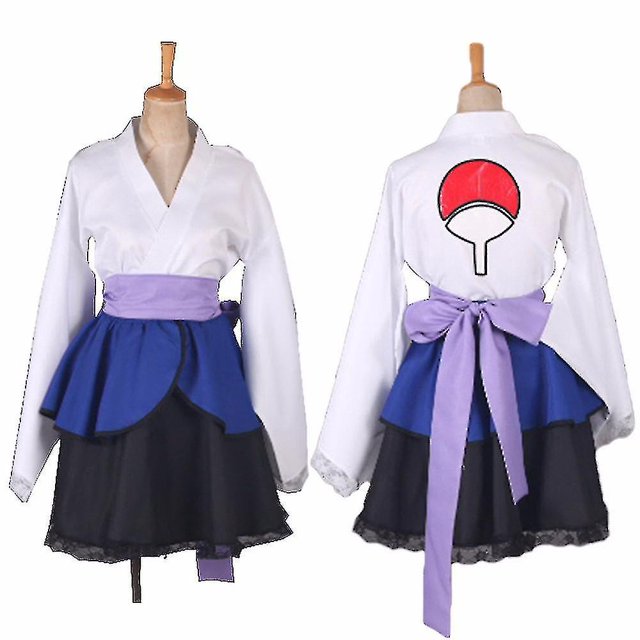 Vestido de Anime Ta de 6 estilos, disfraz de mujer, kimono Akatsuki, vestido de sirvienta, traje de ropa Uchiha Sasuke Ta