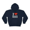 thumbnail image 2 of I love black People Unisex Hoodie, S-5XL Black is Beautiful Black Pride, 2 of 5