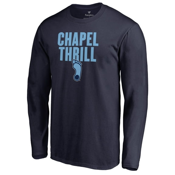Men's Navy North Carolina Tar Heels Hometown Collection Long Sleeve T-Shirt