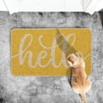thumbnail image 4 of Felpudo Artoid Mode Hola Primavera Amarillo 43x74cm Poliéster, 4 of 6