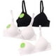 thumbnail image 1 of Teenage Girls Underwear 100% Cotton Bras for Kids Small Breast Wireless Sports Training Push Up Bra Solid Lace Girls UnderwearWhite12 He Qiyong unisex, 1 of 1