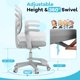 thumbnail image 5 of WANGDI Kids Desk Chair, Student Ergonomic Computer Chair with Wheels, Footrest, Adjustable Height, Flip-up Armrests & Soft Removable Cushion, Swivel Rolling Kids Office Chair for 3-15 (Gray), 5 of 19