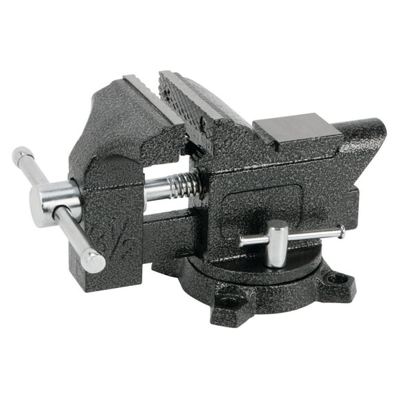 Performance Tool W3905 3-Inch Jaw Opening Bench Vise with 180º Swivel Base and Built-in Anvil, Durable Powder Coat Finish and Chrome Plated Hardware
