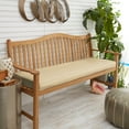 thumbnail image 5 of Sunbrella  Sand Beige Indoor/ Outdoor Bench Cushion 55" to 60", Corded 57 in w x 16 in d, 5 of 5