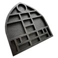 thumbnail image 2 of Estante para baratijas en miniatura, soporte para objetos coleccionables, portátil, bandeja para exhibir joyas Rock Negro, 2 of 9