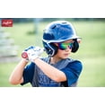 thumbnail image 3 of Gafas de Sol Retro Vaporwave con Escudo de Béisbol Rawlings en Neón Rosa, 3 of 5