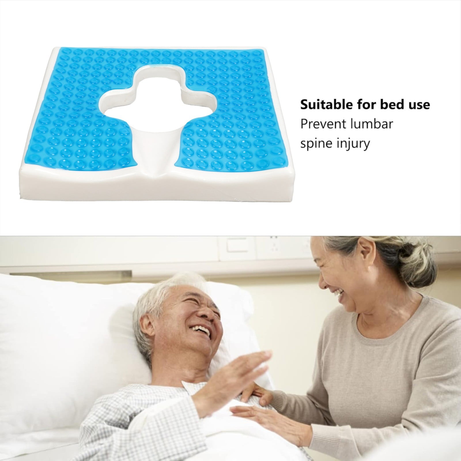 Clearance! Aminojy Anti Bedsore Cushion,Waterproof,Breathable, Bed Sore Cushions, Pain-Relieving and Pressure-Sore Care Fiber Material Bed Sore Cushion for Elderly, Bedridden, Disabled