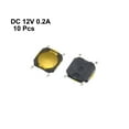 thumbnail image 2 of Unique Bargains 10pcs Momentary Surface Mounted Devices Surface Mount Tact Copper Button Switch 5x5x1mm DC12V, 2 of 2