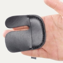 Finger Tabs Leather Protective Guard Red Strap Adjustable Recurve Bow