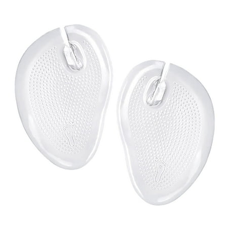 

2Pcs Transparent Self Adhesive Gel Forefoot Cushions Flip Flops Grip Pads Toe Protectors Reusable Soft Thong Sandal Cushions Pad