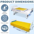 thumbnail image 2 of EZ Assistive Patient Transfer Slide Sheet for In-Bed Repositioning, Low Friction Nylon Draw Sheet, 56 x 78 Inches, Yellow, 2 of 7
