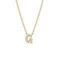 thumbnail image 1 of Diamondlite Cubic Zirconia Mini Initial G Necklace - Gold, 1 of 1
