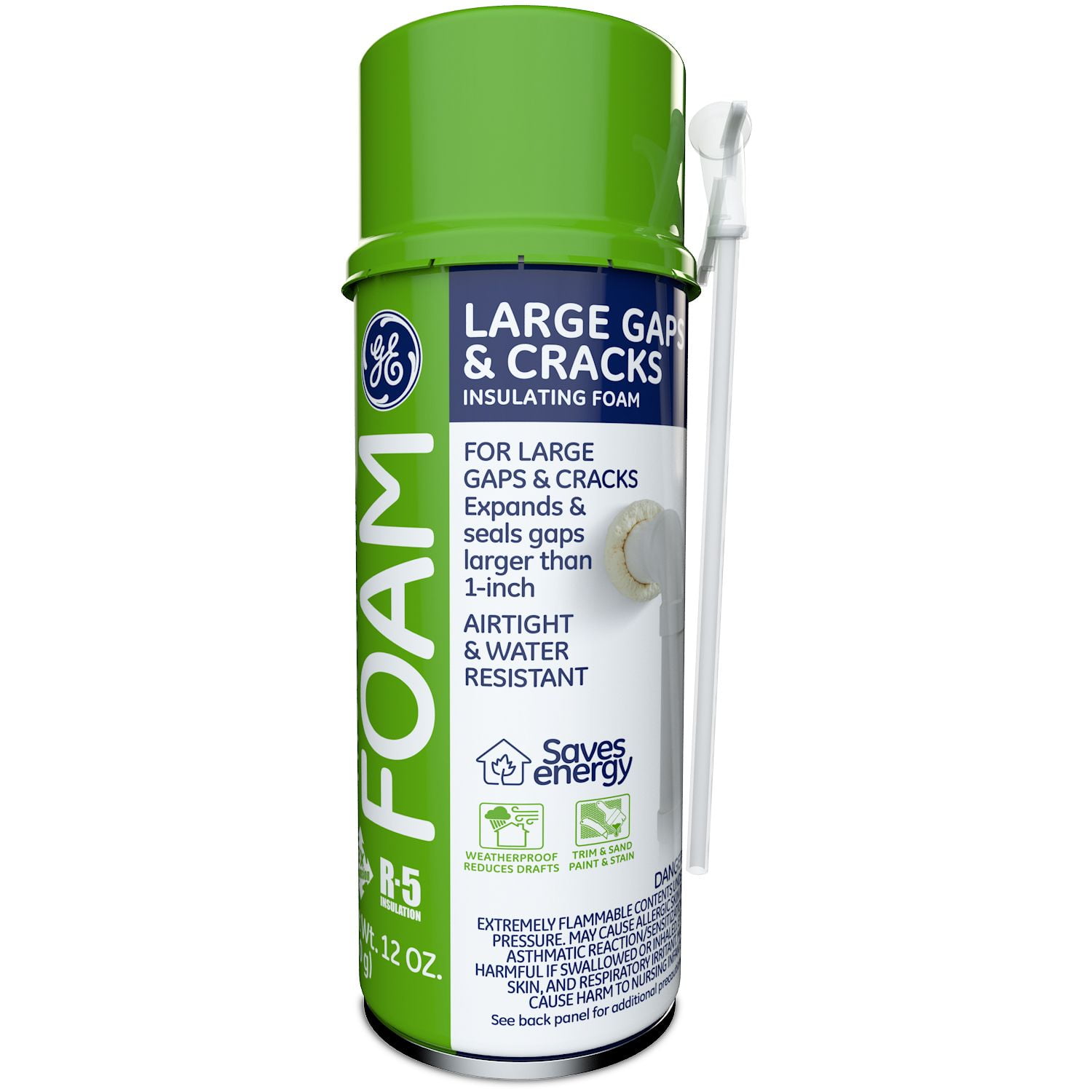 GE Large Gaps & Cracks Insulating Foam, 12 oz Can