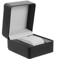 thumbnail image 3 of Miangastore Black PU Leather Watch Display Case for Storage Use with Reasonable Slots Design 10.5 x 8.5 x 3 inches, 3 of 8