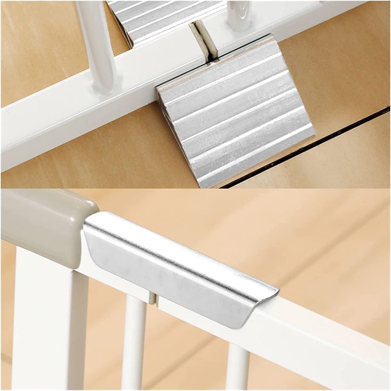 Gamvdout Pet Safety Gate, Extra Tall 103Cm Safety Gate Fence, Dog Gate Fence, for Stairs Doorways Hallways/White/110-117Cm