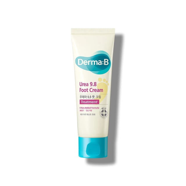 Derma B Urea 9.8% Crema para pies Crema hidratante para pies secos y agrietados con aceite de camelia Hidratante para piernas hipoalergénico para pieles sensibles Pies Spa Manzanilla Perfumado amadera