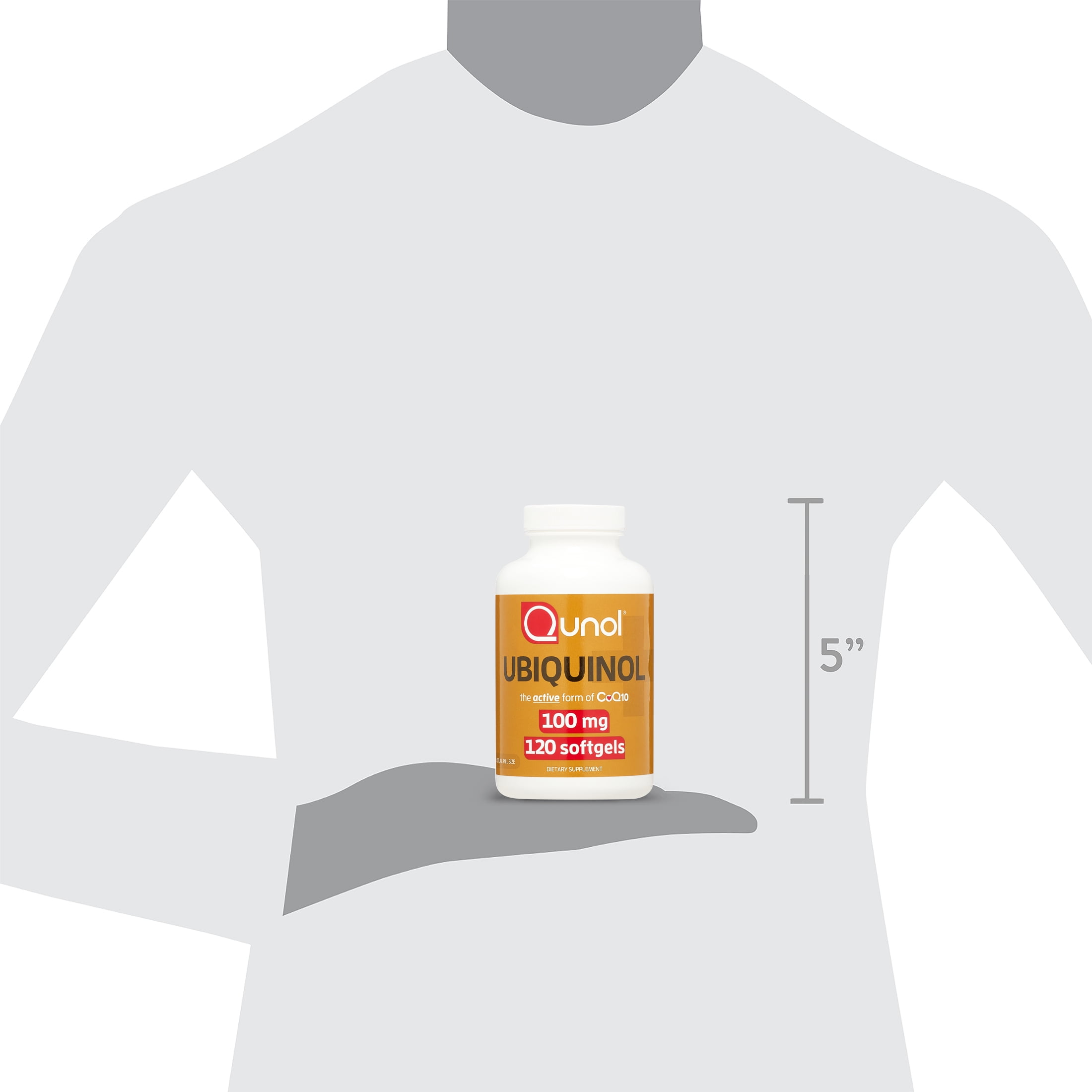 Qunol Ubiquinol CoQ10 Softgels, 100mg, Heart Health Supplement, 120ct