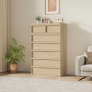 Drawer Dresser for Bedroom, 5 or 7 Chest of Drawers Tall with Large Drawers Storage, Modern Dresser Organizer for Living Room, Nursery, Entryway