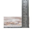 thumbnail image 4 of Unique Loom Yara Collection Area Rug - Sunil (4' Round Ivory Almond/Black), 4 of 6